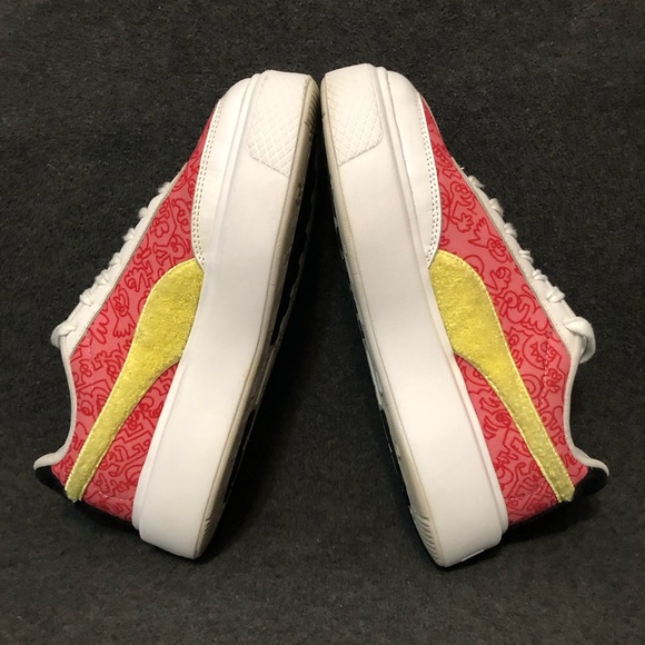 Puma Shoes Women’s Mr Doodle White Blue Red Platform Sneakers Size 8.5 - Picture 9 of 12